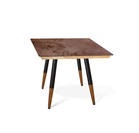 Обеденный стол SHT-TU12 (4 шт.)/ТT8 60/60 (черный/темный орех/прозрачный лак/коричневая сепия) в Йошкар-Оле - изображение