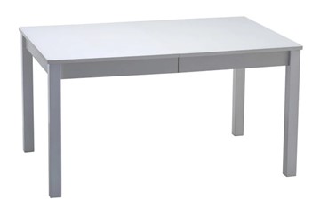 Кухонный стол раздвижной Нагано-2 стекло белое opti (хром-лак) 1 в Йошкар-Оле