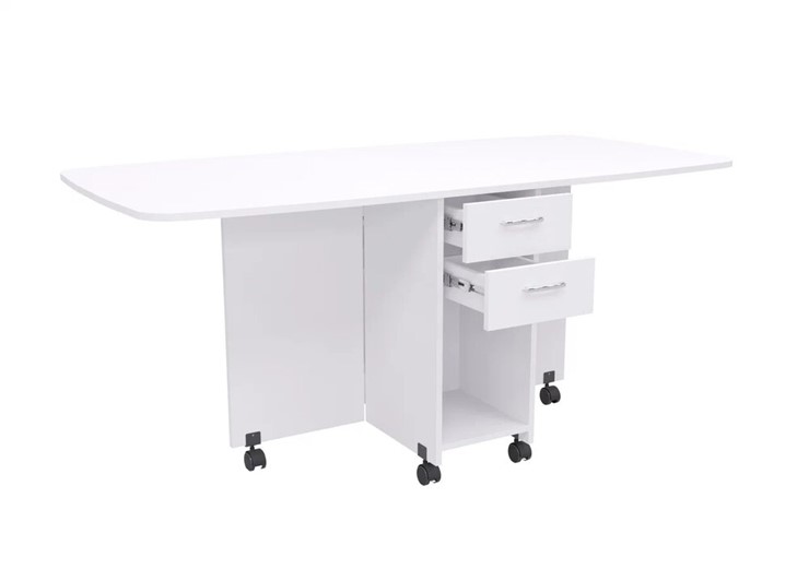 Раскладной стол 1-6702, Белый в Йошкар-Оле - изображение 1