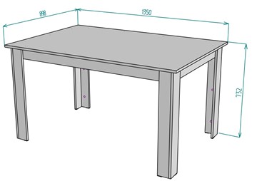 Кухонный стол T37, Белый в Йошкар-Оле - предосмотр 1