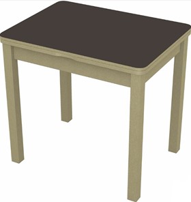 Раздвижной стол Бари дерево №8 (стекло коричневое/дуб выбеленный) в Йошкар-Оле