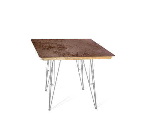 Кухонный обеденный стол SHT-TU10 (4 шт.)/ТT8 60/60 (хром лак/прозрачный лак/коричневая сепия) в Йошкар-Оле - изображение