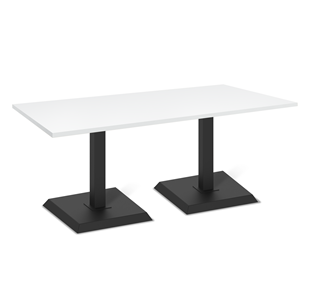 Кухонный обеденный стол SHT-TU5-BS2 (2 шт.)/ТT 120/80 (черный/белый шагрень) в Йошкар-Оле
