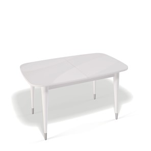 Кухонный раскладной стол Kenner K1250 (Белый/Стекло белое сатин) в Йошкар-Оле