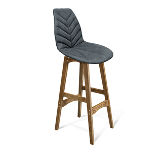 Барный стул SHT-ST29-C4/S65 (графит/дуб брашированный коричневый) в Йошкар-Оле