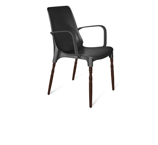 Обеденный стул SHT-ST76/S424-F (черный/коричневый муар) в Йошкар-Оле