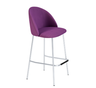 Барный стул SHT-ST35 / SHT-S29P (ягодное варенье/хром лак) в Йошкар-Оле