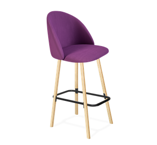 Барный стул SHT-ST35 / SHT-S94 (ягодное варенье/прозрачный лак/черный муар) в Йошкар-Оле