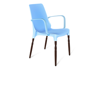 Обеденный стул SHT-ST76/S424-F (голубой/коричневый муар) в Йошкар-Оле