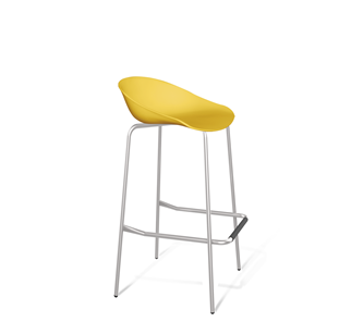 Барный стул SHT-ST19/S29 (желтый/хром лак) в Йошкар-Оле