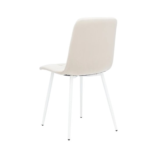 Обеденный стул Leset Скай (Металл белый/велюр песок) в Йошкар-Оле - изображение 3