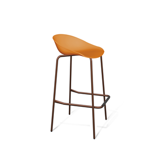 Барный стул SHT-ST19/S29 (оранжевый/медный металлик) в Йошкар-Оле