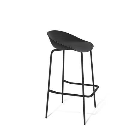 Барный стул SHT-ST19/S29 (черный/черный муар) в Йошкар-Оле - изображение