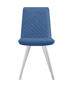 Обеденный стул 202, микровелюр B8 blue, ножки белые в Йошкар-Оле - предосмотр 1