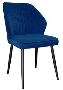 Обеденный стул 222, микровелюр Z20 синий, ножки черные в Йошкар-Оле