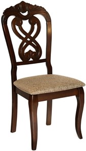 Кухонный стул Андромеда, дерево гевея 47х55х107 Cappuchino/ткань коричневая S 168-7 арт.19543 в Йошкар-Оле