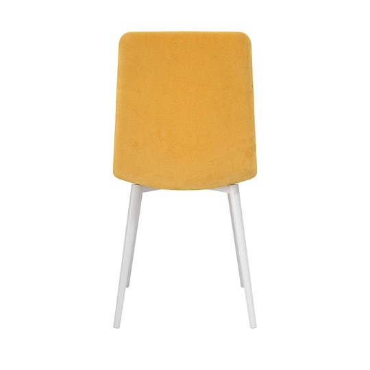 Кухонный стул Белла, велюр тенерифе куркума/Цвет металл белый в Йошкар-Оле - изображение 3