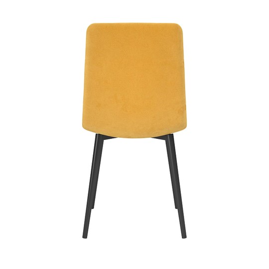 Обеденный стул Белла, велюр тенерифе куркума/Цвет металл черный в Йошкар-Оле - изображение 3