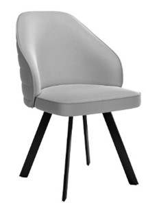 Кухонный стул dikline 276 Е28 светло-серый  ножки черные в Йошкар-Оле