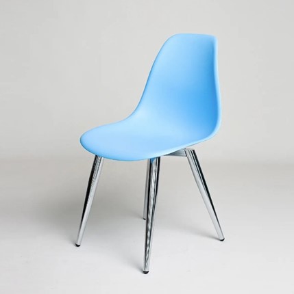 Кухонный стул DSL 110 Milan Chrom (голубой) в Йошкар-Оле - изображение