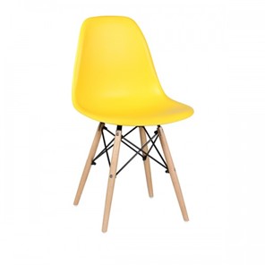 Обеденный стул EAMES DSW WX-503 PP-пластик желтый в Йошкар-Оле