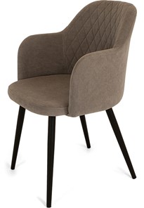 Обеденный стул Эспрессо-1, ноги черные круглые XL (R32)/велюр T173 Капучино в Йошкар-Оле
