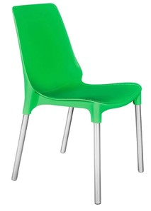 Кухонный стул GENIUS (mod 75) 46x56x84 зеленый/ножки хром арт.19668 в Йошкар-Оле