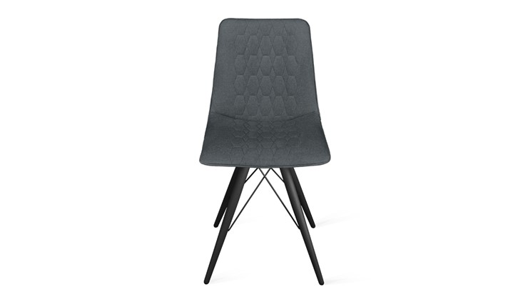 Обеденный стул Хьюго К3 (Черный муар/Микровелюр Jercy Graphite) в Йошкар-Оле - изображение 3