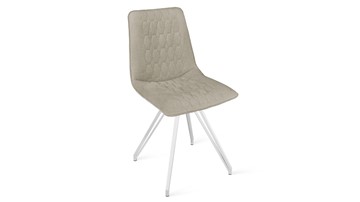 Обеденный стул Хьюго К4 (Белый матовый/Микровелюр Jercy Cream) в Йошкар-Оле