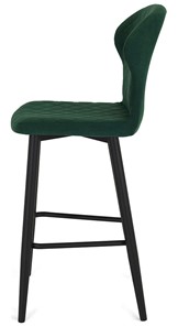 Кухонный стул Марио барный(Изумрудный Т189/ноги черные) в Йошкар-Оле - предосмотр 1