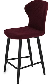 Обеденный стул Марио полубарный (Бордо Т175/ноги черные) в Йошкар-Оле