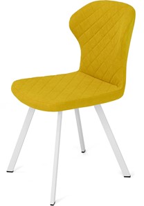 Обеденный стул Марио (Желтый Т182/ноги белые) в Йошкар-Оле