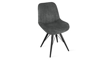Обеденный стул Марвел Исп. 2 К3 (Черный муар/Микровелюр Wellmart Graphite) в Йошкар-Оле