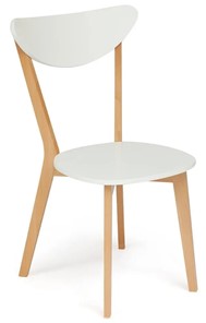 Обеденный стул MAXI (Макси), бук/МДФ 86x48,5x54,5 Белый/Натуральный Бук арт.19584 в Йошкар-Оле