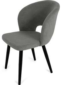 Обеденный стул Мишель, ноги R38 черные/велюр T180 Светло-серый в Йошкар-Оле