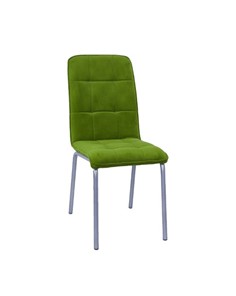 Кухонный стул Премьер  квадрат зеленый С166 (под хром) в Йошкар-Оле