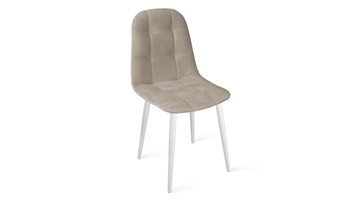 Обеденный стул Райс К1С (Белый матовый/Велюр Confetti Smoke) в Йошкар-Оле