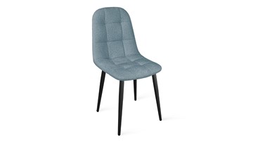 Обеденный стул Райс К1С (Черный муар/Микровелюр Duna Dustry Blue) в Йошкар-Оле