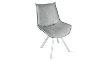 Обеденный стул Тейлор Исп. 2 К2 (Белый матовый/Микровелюр Jercy Silver) в Йошкар-Оле