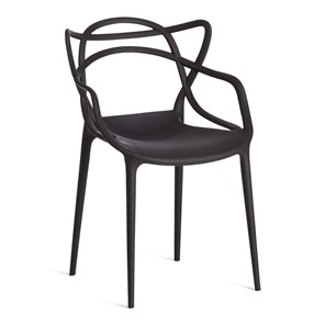 Обеденный стул Cat Chair (mod.028) пластик, 54,5*56*84 черный, арт.19627 в Йошкар-Оле