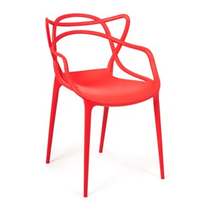 Обеденный стул Cat Chair (mod.028) пластик, 54,5*56*84 красный, арт.14102 в Йошкар-Оле