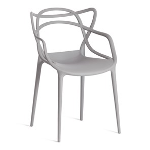 Обеденный стул Cat Chair (mod.028) пластик, 54,5*56*84 серый, арт.19626 в Йошкар-Оле
