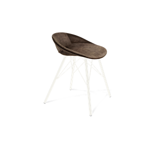 Обеденный стул SHT-ST19-SF1 / SHT-S37 (кофейный трюфель/белый муар) в Йошкар-Оле - предосмотр