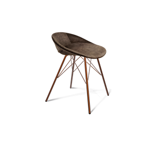 Обеденный стул SHT-ST19-SF1 / SHT-S37 (кофейный трюфель/медный металлик) в Йошкар-Оле - предосмотр