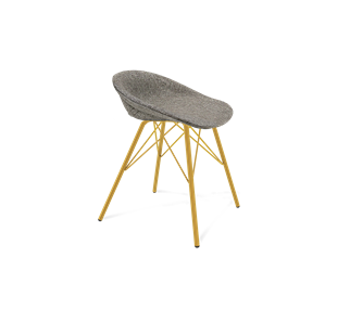 Обеденный стул SHT-ST19-SF1 / SHT-S37 (коричневый сахар/золото) в Йошкар-Оле