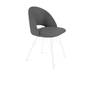 Обеденный стул SHT-ST34 / SHT-S37 (платиново-серый/белый муар) в Йошкар-Оле
