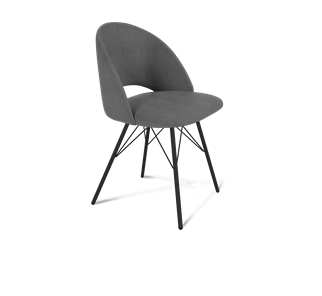 Обеденный стул SHT-ST34 / SHT-S37 (платиново-серый/черный муар) в Йошкар-Оле
