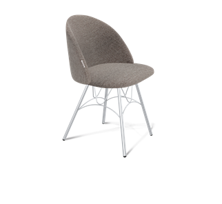 Обеденный стул SHT-ST35 / SHT-S100 (тростниковый сахар/хром лак) в Йошкар-Оле