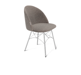Обеденный стул SHT-ST35 / SHT-S107 (тростниковый сахар/хром лак) в Йошкар-Оле