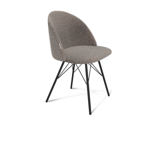 Обеденный стул SHT-ST35 / SHT-S37 (тростниковый сахар/черный муар) в Йошкар-Оле